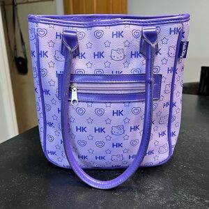 Vintage 2003 Hello Kitty Monogram Lavender and Purple Tote